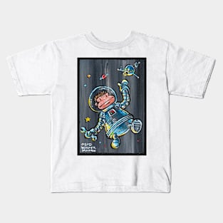 Space Ape Satellite Mechanic 026 Kids T-Shirt